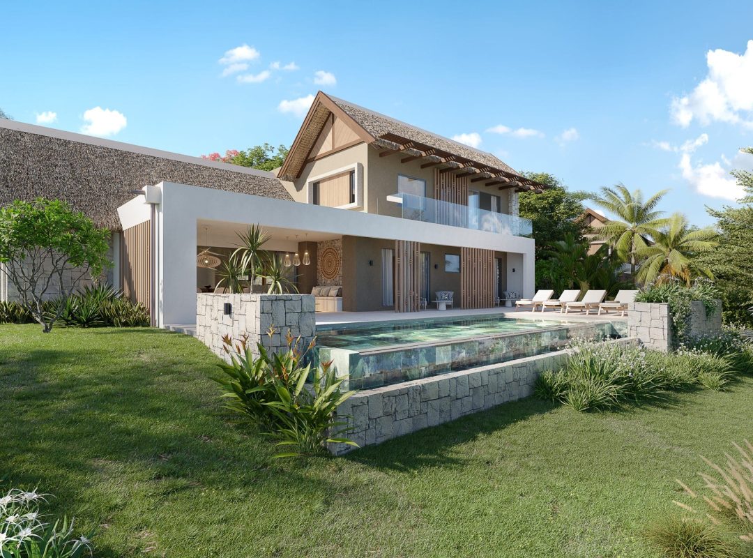 AHUVI VILLA GRANDE PISCINE- VUE EXTERIREUR VILLA COTE PISCINE V2